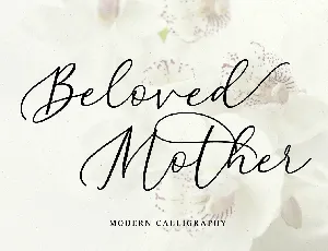 Beloved Mother font