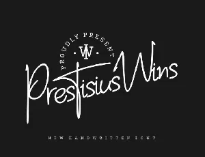 Prestisius Wins font