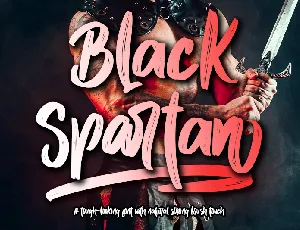 Black Spartan - personal use font