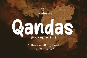 Qandas Personal use font