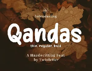 Qandas Personal use font