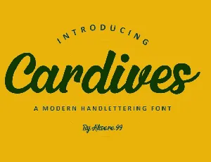 Cardives font