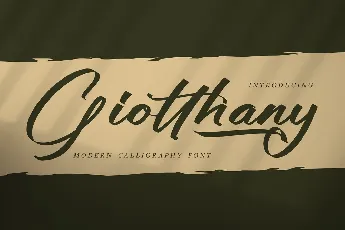 Giotthany font