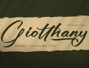 Giotthany font