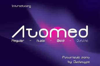 Atomed font