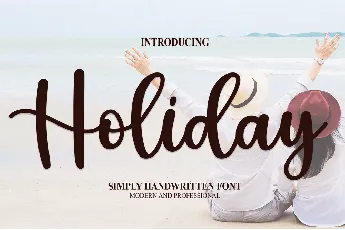 Holiday font