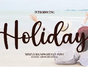 Holiday font