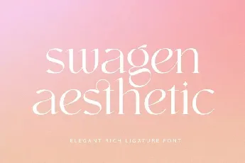 Swagen Aesthetic font