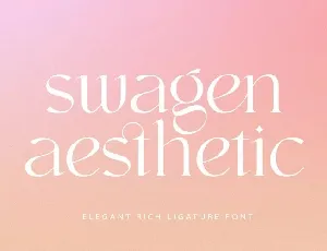 Swagen Aesthetic font