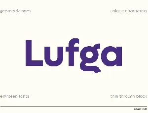 Lufga Family font