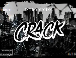 Crack font