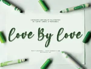 Love By Love Script font