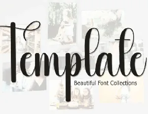 Template Script font