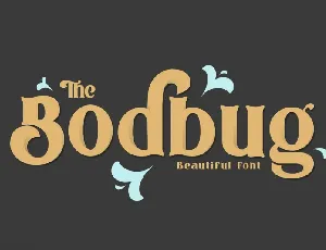 The Bodbug Typeface font