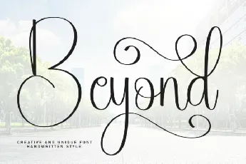 Beyond Script font