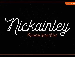 Nickainley Free font