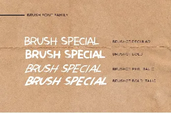 Brushot Brush Free font