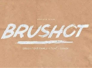 Brushot Brush Free font