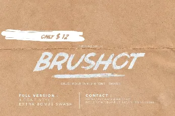 Brushot Brush Free font