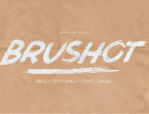 Brushot Brush Free font