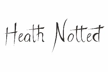 Heath Notted font