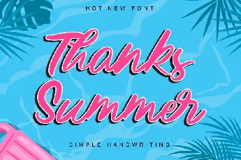 Thanks Summer - personal use font