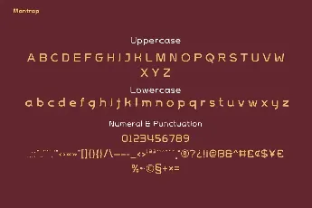 Mantrap Personal Use font