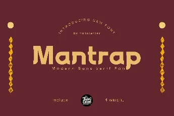 Mantrap Personal Use font