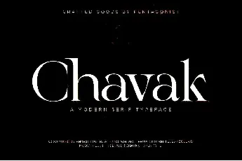 Chavak font