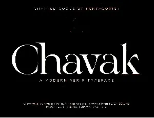 Chavak font