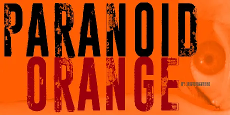 Paranoid Orange font