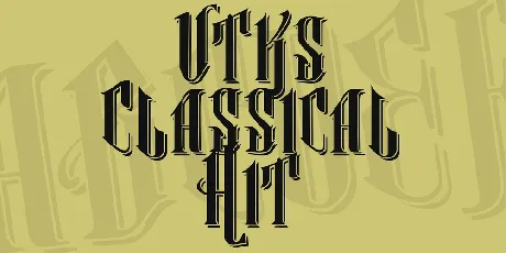 Vtks Classical Hit font