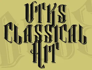 Vtks Classical Hit font