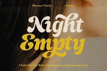 Night Empty font