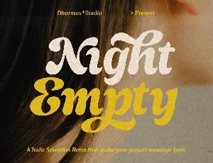Night Empty font