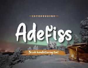 Adefiss Script font