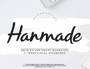 Hanmade Script font