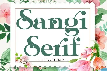 Sangi Serif Demo font