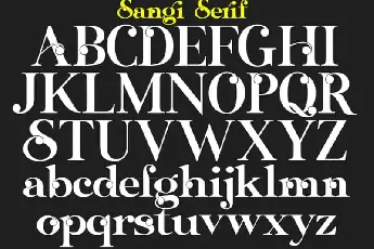 Sangi Serif Demo font