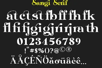 Sangi Serif Demo font