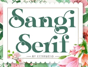 Sangi Serif Demo font