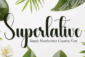 Superlative Script font