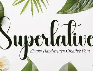 Superlative Script font