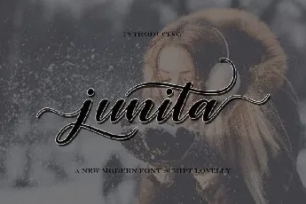 Junita Calligraphy font