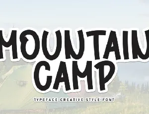 Mountain Camp Display font