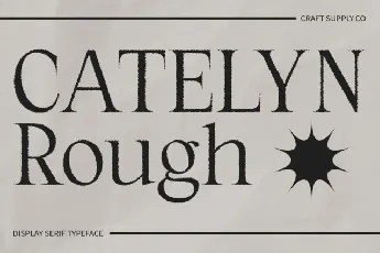 Catelyn Rough font