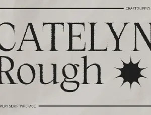 Catelyn Rough font