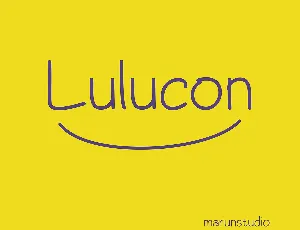 Lulucon font