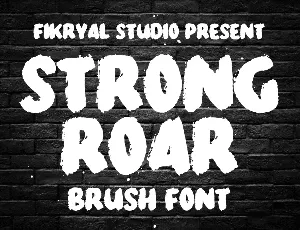 Strong Roar font