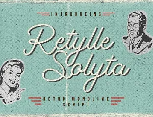 Retylle Solyta Script font